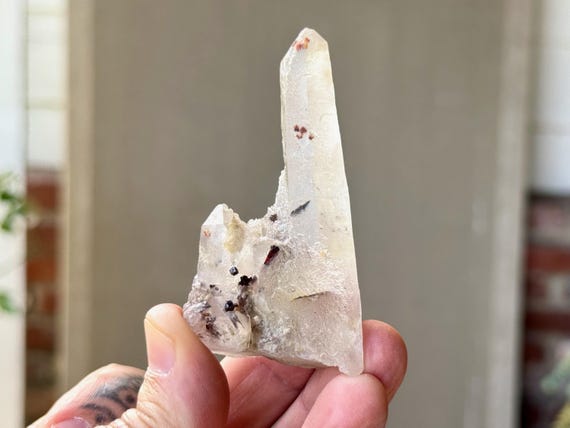Red Rutile Quartz, 47g, Rare Inclusion, Stimulating Energy & Passion, Diamantina, Minas Gerais, Brazil S342