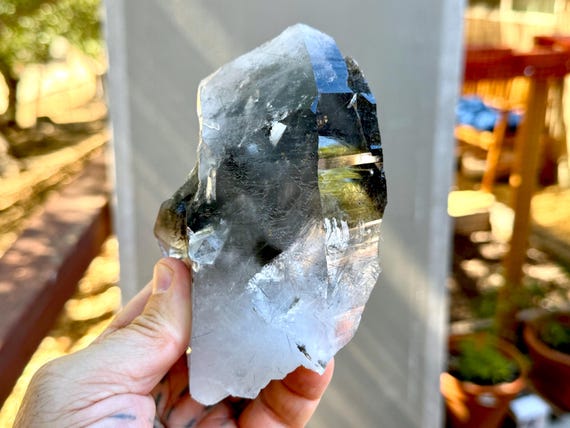 Black Tourmaline Quartz, Self-Standing, 749g, Grounding & Protection, Caba Saco, Diamantina, Minas Gerais, Brazil V730