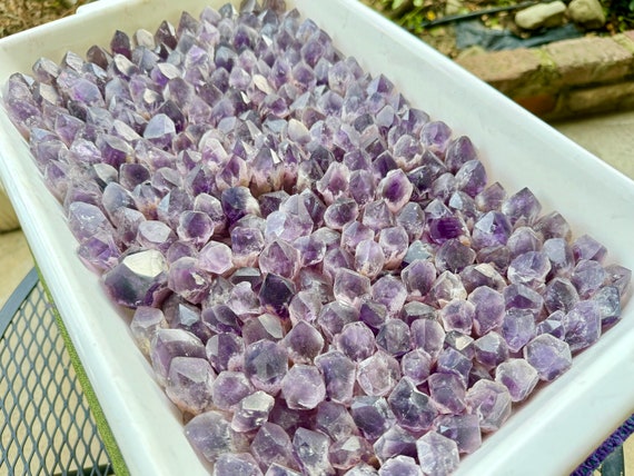 Root Amethyst from Brazil, 1, 5 or 10 Piece Lots, Third Eye & Crown Chakra Crystals, For Crystal Grid or Jewelry WS092-B