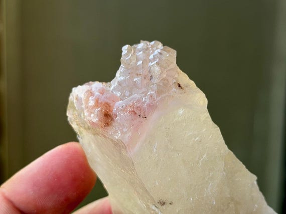 Canga Rose Quartz, Natural Crystallized Formation, 154g, Heart Chakra, Love and Sensuality, Taquaral, Brazil V430