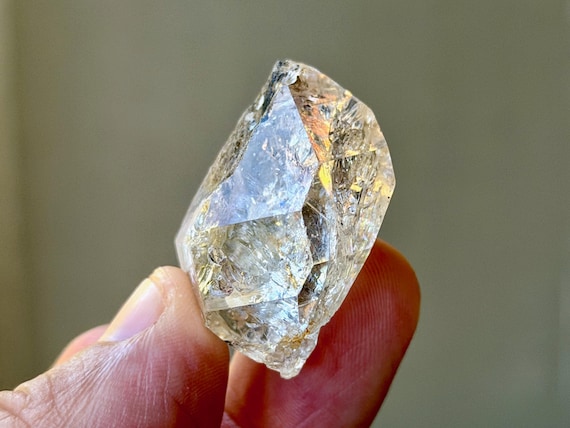 Herkimer Diamond, Double Terminated, 22g, New Find, Third Eye Chakra, Universal Life Force, New York B212