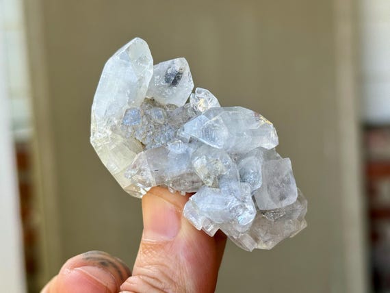 Apophyllite Quartz, 53g, Old Find, Highest Vibration, Third Eye & Crown Chakra, India A490