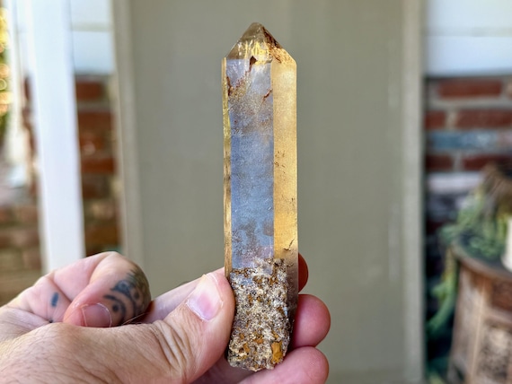 Smoky Laser Quartz, Elongated Formation, 91g, Energetic Clearing, Diamantina, Minas Gerais, Brazil B454