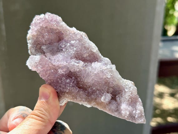 Amethyst Flower Quartz, Plate Formation, 160g, New Find, Spiritual Purification, Rio Grande do Sul, Brazil B682