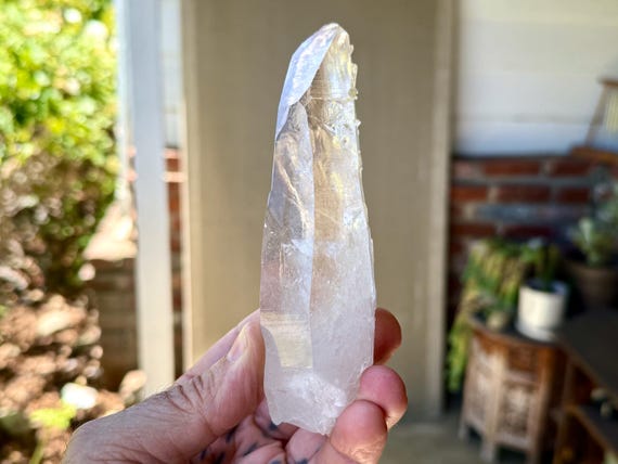 Pink Lemurian Quartz, Old Soul Crystal with Time Link, Water Clear, 320g, New Find, High Grade Lemurian, Bahia, Brazil W164