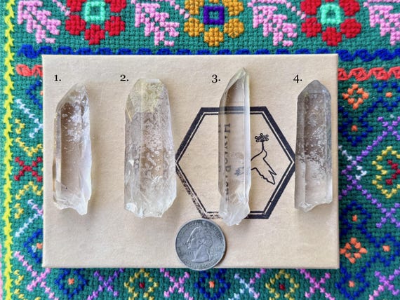 Starbrary Quartz with Time Link, Zeca de Souza, Choose ONE of Four, Corinto, Minas Gerais, Brazil A482