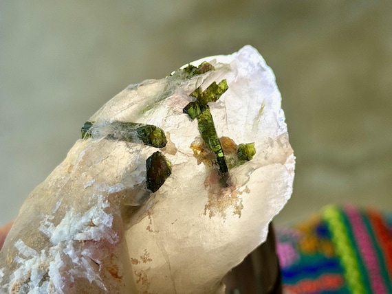 Green Tourmaline Quartz, 174g, New Find, Heart Chakra, São José do Safira, Minas Gerais, Brazil X785