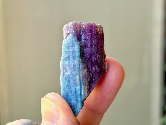 Paraiba Tourmaline, Bicolor Pink-Purple & Blue, 18.8g, Old Find, Rio Grande Del Norte, Brazil A669