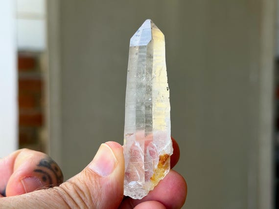 Seraphinite Lemurian Quartz, Green Clinochlore Inclusions, 36g, New Find, Diamantina, Minas Gerais, Brazil B596