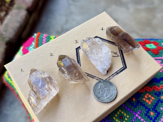 Cathedral Lightbrary Quartz, Choose ONE of Four, Akashic Record Crystal, Diamantina, Minas Gerais, Brazil A191