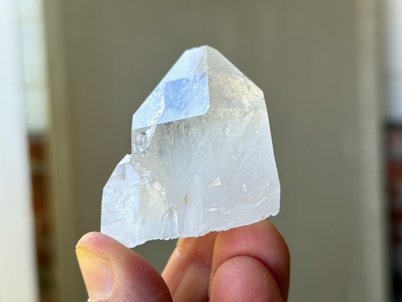 Lemurian Quartz, Self-Standing, Mother & Child Formation, 78g, Old Find, High Grade Colombian Lemurian, Santander, Colombia T752