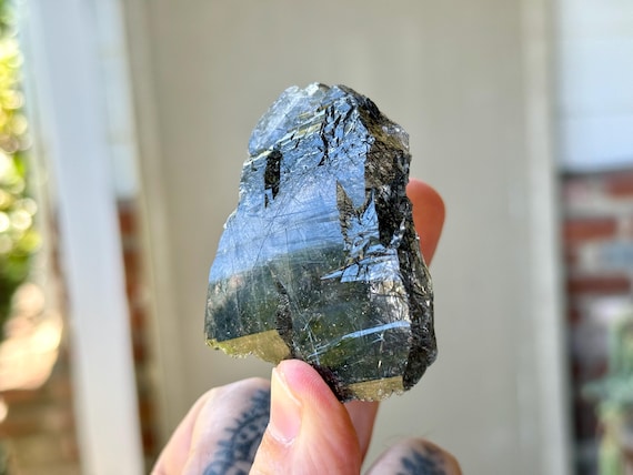 Black Tourmaline Quartz, Water Clear, 113g, New Find, Cabo Saco Mine, Diamantina, Minas Gerais, Brazil V229