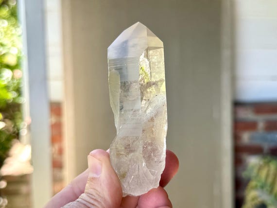 Golden Healer Lemurian Quartz, Channeling Formation, 172g, Old Find, Crown Chakra Crystal, Serra do Cabral, Minas Gerais, Brazil S573