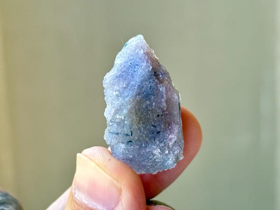 Purple Canga Rose Quartz with Blue Tourmaline, 13g, Rare Find, Crystallized Rose Quartz, Taquaral, Minas Gerais, Brazil A572