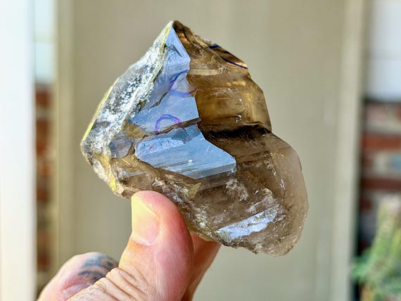 Enhydro Elestial Quartz, Active Water Bubble, 188g, Aracuai, Minas Gerais, Brazil V562