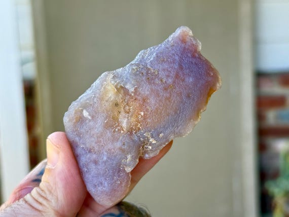 Running Sand Gobi Agate, 80g, Moving Sand Inside, Desert Stone of Transformation, Mongolia R636