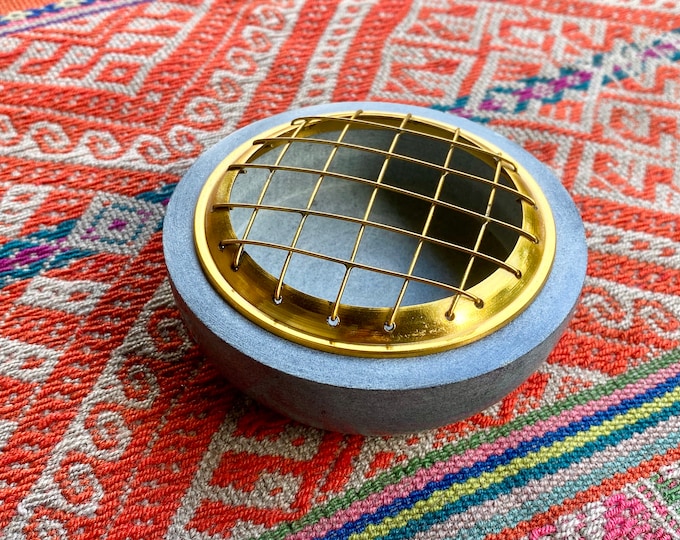 Incense Burner for Charcoal and Resin Incense, Soapstone Incense Holder for Charcoal Discs