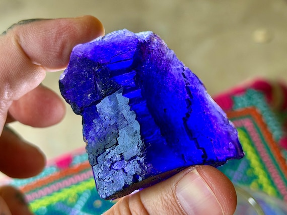 Purple Fluorite, Esperanza Mine, 120g, Old Find, Third Eye Chakra, Mental Acuity, Coahuila, Mexico V488