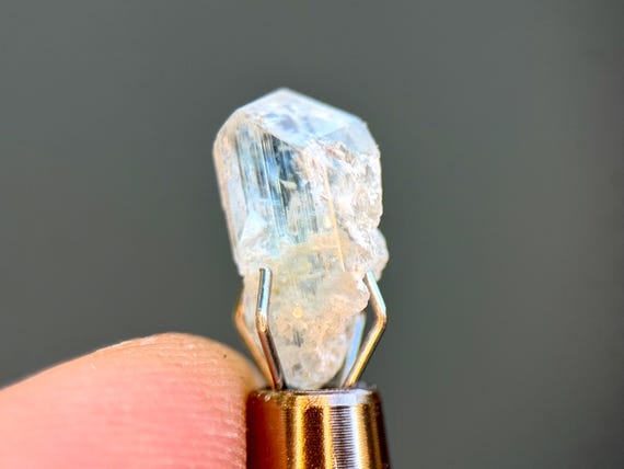 Euclase, 0.59g (2.95 ct), Akashic Record & Crown Chakra, Paraiba State, Brazil B650