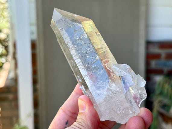 Starbrary Quartz with Time Link, 284g, New Find, Water Clear Quartz with Extraterrestrial Glyphs, Zeca de Souza, Minas Gerais, Brazil V022