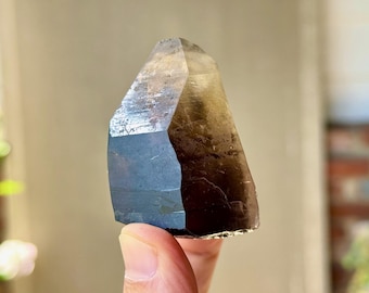 ペレの夢のレムリアンシトリン、カスタムスタンド付き、290g、希少品