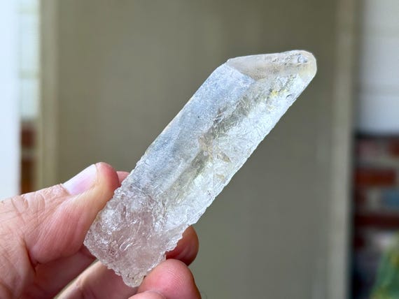 Dissolution Ice Quartz, Hydrothermally Etched, 79g, New Find, Spiritual Evolution & Transformation, Francisco Sa, Minas Gerais, Brazil T384