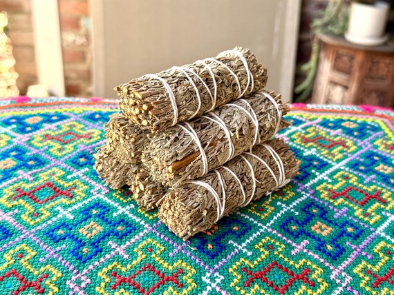 Mountain Sage Smudge Bundle, 4" Size, Ethically & Sustainably Harvested, Mexico