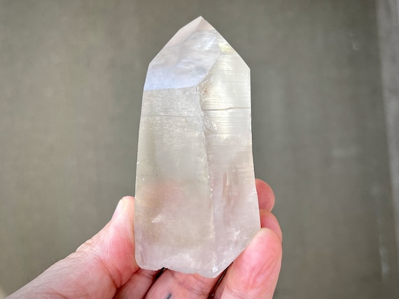 Lemurian Quartz Crystal, Double Terminated, Channeling Formation (Mystical Truth), New Find, Minas Gerais, Brazil X344