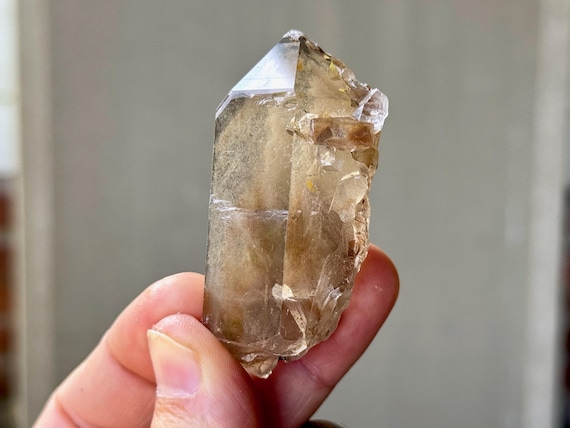 White Phantom Smoky Quartz, 59g, Root Chakra Crystal for Purification, Minas Gerais, Brazil S281