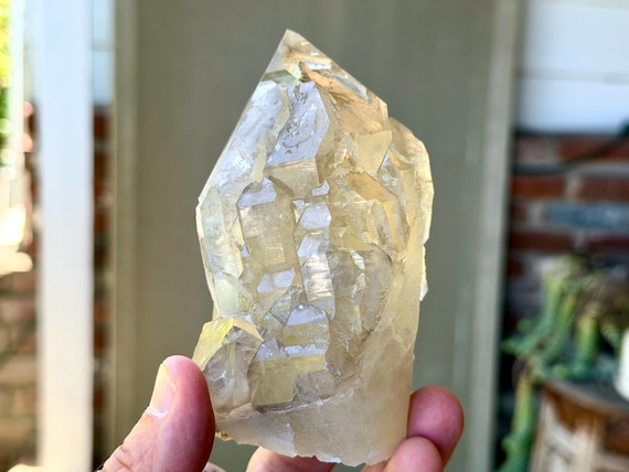 BG3 Citrine, Cathedral Formation, Sceptered Growth, 500g, New Find, Adaptogenic Energy Balancing Crystal, Piaui, Brazil V447