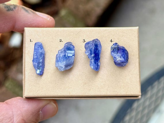 Tanzanite, All Natural, Choose ONE of Four, Third Eye & Crown Chakra Crystal, Tanzania S806