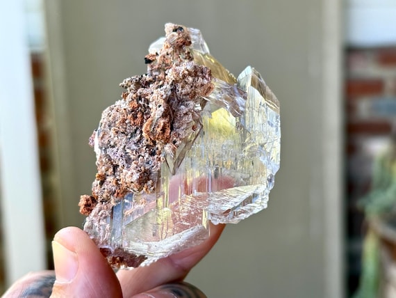 Bermejillo Selenite, Water Clear, 62g, Purification & Energetic Cleansing, Durango, Mexico A543