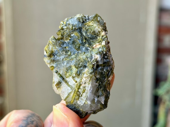 Green Tourmaline Quartz, Aricanga Mine, 70g, New Find, São Jose do Safira, Minas Gerais, Brazil A869