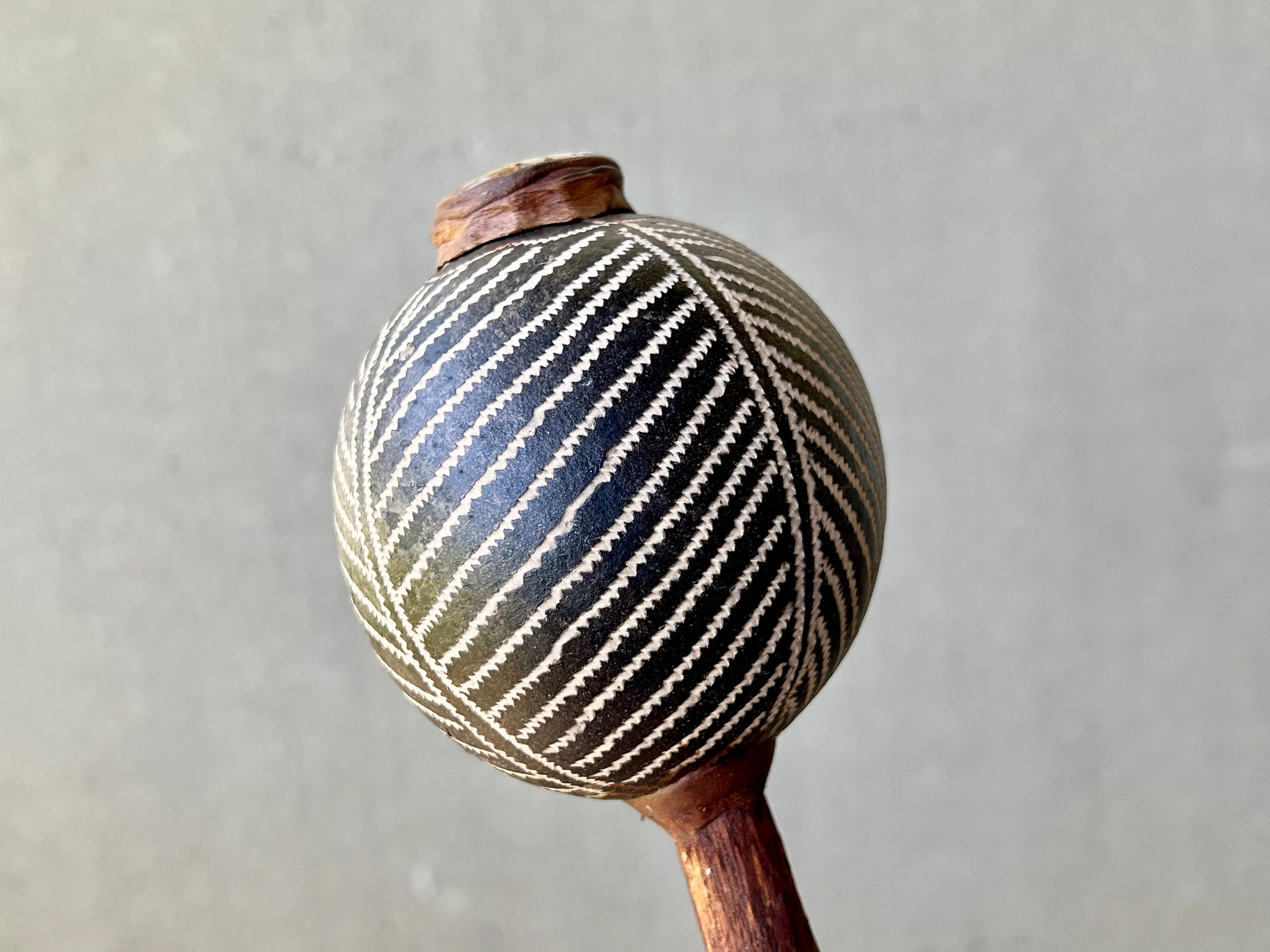 Shaman Rattle, Traditional Large Shipibo Rattle for Shamanic Plant