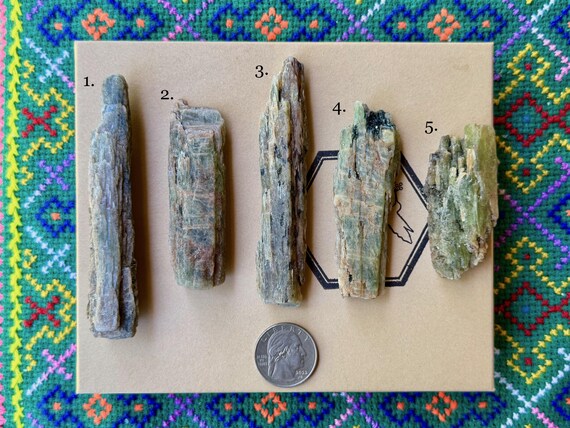Green Kyanite, Choose ONE of Five, Old Find, Nature Spirits, Lucid Dreaming, Astral Projection, Bahia, Brazil A775