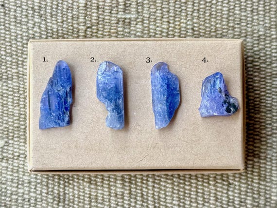 Tanzanite, All Natural, Choose ONE of Four, Psychic Intuition, Third Eye & Crown Chakra, Tanzania T314