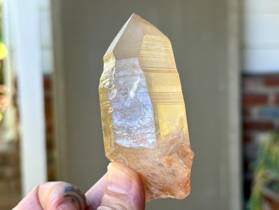 Tangerine Lemurian Quartz, Isis Formation (Divine Feminine), 171g, Sacral Chakra, Manifestation & Empowerment, Minas Gerais, Brazil T508