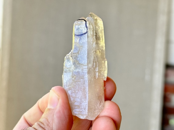 Enhydro Quartz from Vera Cruz, 38g, Rare Find, Crystal with Moving Water Bubble, Mexico R464
