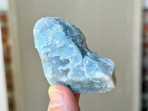 Aquamarine, Natural Raw Aquamarine, 72g, Throat Chakra, Emotional Cleansing, Bahia, Brazil A338