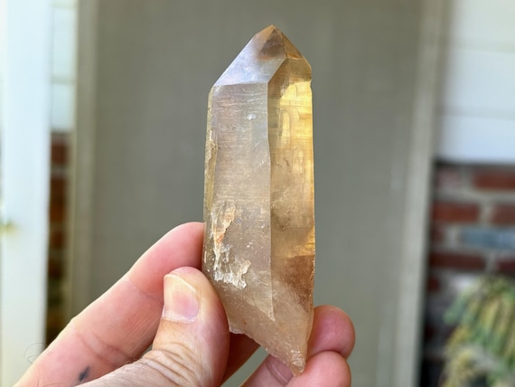 Tangerine Quartz, Natural Golden-Orange Hue, 137g, New Find, Stimulating Energy, Sacral Chakra, Bahia, Brazil S868
