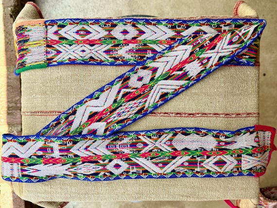 Chumpi Belt, Vintage Q'ero Protection Belt for Shamanic Ceremony, Hand Woven in Apurimac Region, Peru