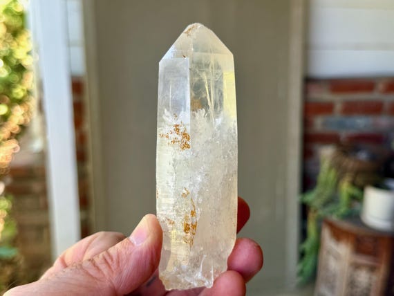 White Halloysite Quartz, 238g, Old Find, Angel Phantom Quartz, Crown Chakra, Boyaca, Colombia B033