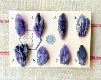 Tutu Amethyst with Exquisite Purple Hues, Your Choice of ONE Tutu Amethyst Point, New Find, Crown Chakra Crystal, Nigeria R623