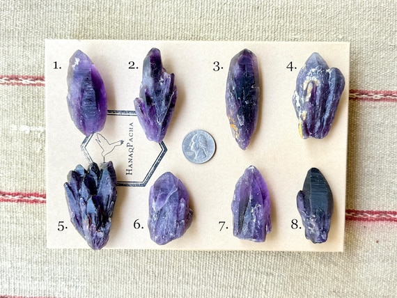 Tutu Amethyst with Exquisite Purple Hues, Your Choice of ONE Tutu Amethyst Point, New Find, Crown Chakra Crystal, Nigeria R623