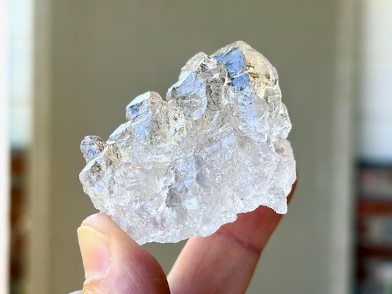 Ice Quartz, Hydrothermally Etched, 63g, Spiritual Evolution & Transformation, Diamantina, Minas Gerais, Brazil A373