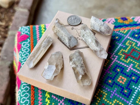 Kaolinite Quartz Lot, 6 pcs, Purification & Detoxification, Corinto, Minas Gerais, Brazil B155