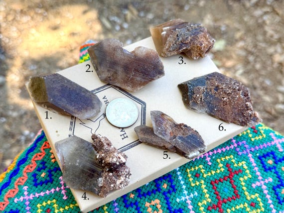 Phantom Selenite, Goethite Inclusion, Choose ONE of SIX, La Platosa Mine, Bermejillo, Durango, Mexico B652