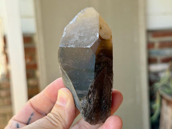 Pele's Dream Lemurian Citrine, Time Link Activation, 278g, New Find, Shadow Work & Trauma Healing, Goias, Brazil V702