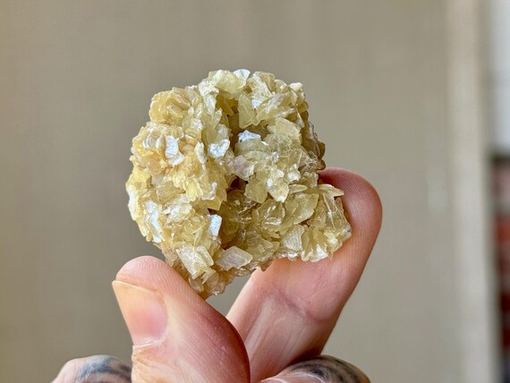 Golden Mica Cluster, 34g, New Find, Third Eye & Crown Chakra Crystal, Aricanga Mine, Minas Gerais, Brazil S201