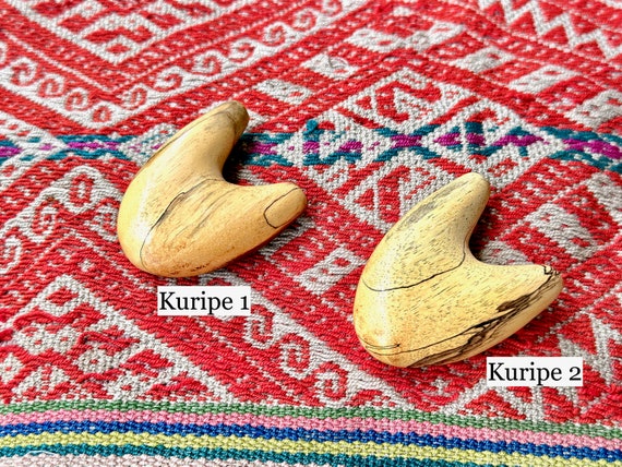 Basic Kuripe, Your Choice of Single Block "Pocket" Kuripes, Handcrafted Shamanic Self-Applicator Pipe